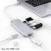 Produktbild Sansee USB C Hub, 7-in-1 USB C Adapter, mit 4K USB C auf HDMI, Typ C Ladeausgang, SD-Kartensteckplatz, microSD/SD-Kartenleser, 3 USB 3.0 Ports, für MacBook Pro 2017/2018, Chromebook