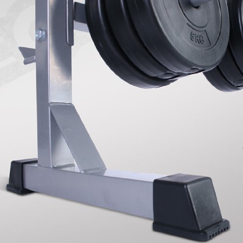 Physionics Hantelablage Hantelständer für Langhanteln und Gewichtsscheiben ca. 100/95/47 cm, 300 kg (Maximal Belastbarkeit), rutschfest - 7