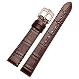 16mm Echtes Leder Uhrenarmband-Bügel-Armband-Armband-Replacement für Frauen Brown