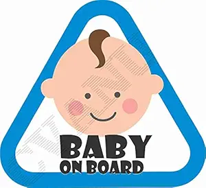 CVANU Baby On Board Kids Safety Warning Sticker for Driver, Safety Caution Sign Stickers CV-36