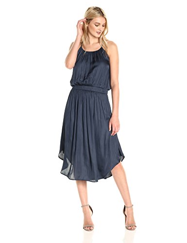 Halston Heritage Womens Sleeveless Shirred Jersey Midi Dress With Waist |  Desertcart Barbados
