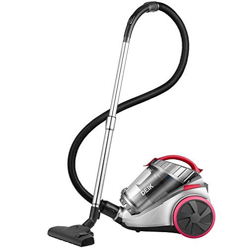 Price comparison product image Deik Cylinder Vacuum Cleaner,  Bagless Vacuum Cleaner (18Kpa Powerful Suction,  800W,  4 Stage Filtration System