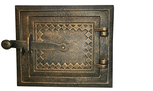 Preisvergleich Produktbild Aschetür Revisionstür Brotbackofen Ofentür Pizzaofen hochwertge aus Gusseisen - Tür für Steinofen-Grill 39