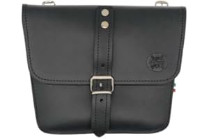 ExMoto Borsa nera da fianchetto laterale compatibile con MOTO GUZZI V7 III - V9 - V7 850 Special Edition
