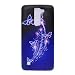 Produktbild Lonchee LG K7 (5,0 Zoll) Hülle,Bunte Muster Weich TPU Handy Hülle Durchsichtig Transparent Etui Cover Case Protective Shell Soft Schutzhülle Telefon Kasten für LG K7 (5,0 Zoll) – Lila Schmetterling