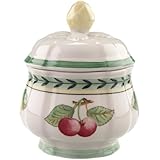 Villeroy and Boch French Garden Fleurence - Azucarero con diseño de frutas, 0,20 l, color blanco y verde