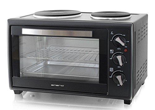 Preisvergleich Produktbild Minibackofen mit Doppelkochplatte 30 Liter Singleküche Emerio MO-109610