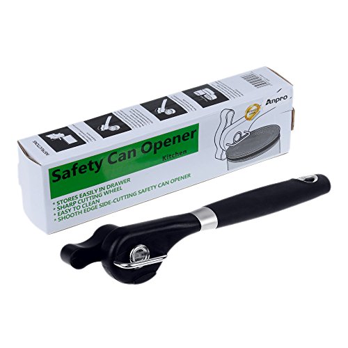 Anpro Dosenöffner, Edelstahl Ecke Dosenöffner, professionelle Sicherheits Dosenöffner, manuell Öffner mit ergonomischem rutschfestem Griff - 5