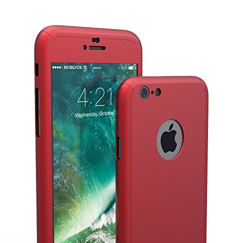 Funda iPhone 6s Plus 360 Grados Completa - Carcasa Integral y Cristal de Vidrio Templado para Movil Apple iPhone 6 6s Plus - Fundas Delantera y Trasera - iPhone 6s Plus 6 Plus Case y Cover Rojo reviews Funda iPhone 6s Plus 360 Grados Completa - Carcasa Integral y Cristal de Vidrio Templado para Movil Apple iPhone 6 6s Plus - Fundas Delantera y Trasera - iPhone 6s Plus 6 Plus Case y Cover Rojo