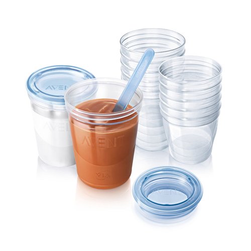 Philips SCF721/20 Avent Baby Food Storage Cups 180/240 ml - Pack of 20