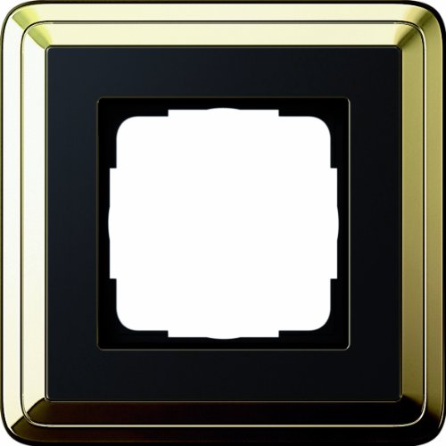 Preisvergleich Produktbild Gira 0211632 Abdeckrahmen 1 fach ClassiX Messing, schwarz