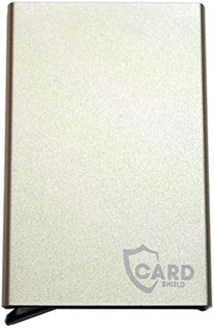 Aluminium RFID Blocking Credit Card Holder Ejector Wallet Unisex 8 Cards (Gold Lever)