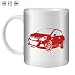 Produktbild STUFF4 Tee/Kaffee Becher 350ml/Rot/Corsa OPC D/Weißkeramik/ST10