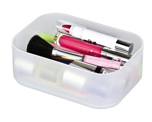 WENKO 20999100 Organizer Ice Cube S Weiß – stapelbar, Kunststoff – Polypropylen, 15.5 x 7 x 11.5 cm, Weiß - 6