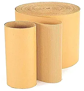 K K Industrial: Brown Corrugated Paper Packing Roll (15 X 0.5 Meter)