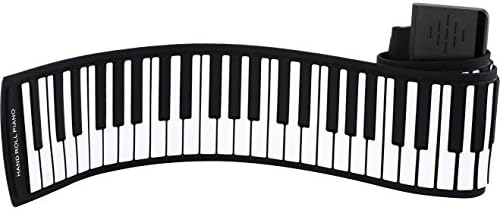 LifetSmart Portable 61 Keys Silicone Flexible Roll Up Piano Foldable Keyboard Hand-rolling Piano with Battery Sustain Pedal