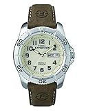 Timex Herren-Armbanduhr Analog Leder Braun T46681D7