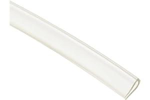 sourcing map Joint de garniture PVC Joint en U Feuille de protection de bord de canal pour bord de 1,5mm à 2mm 1m Longueur 0,24" Hauteur Transparent