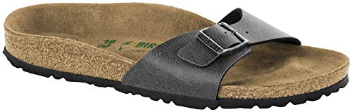 Preisvergleich Produktbild Birkenstock Madrid Pull Up Anthrazit Vegan Birko-Flor