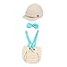 Crochet Baby Boy Cap Beanie with Suspenders Bowtie Diaper Outfit Photo Props