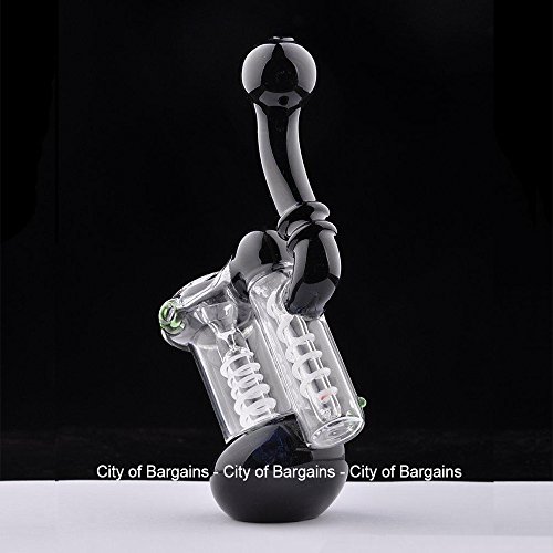 Bubbler / Glaspfeife mit 2 Trommelperkolatoren handgefertigt Pfeife - 7