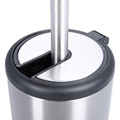 Oxid7® WC Garnitur Bürste Toilettenbürsten Halter Ständer inkl. Toilettenbürste WC-Garnitur Klobürste Bürstengarnitur WC-Bürstenhalter Toilettenbürstenhalter stehend - 7