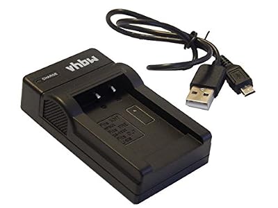 vhbw chargeur Micro USB avec câble pour caméra batterie Panasonic DMW-BLE9, DMW-BLE9E, DMW-BLG10, DMW-BLG10E, DMW-BLH7, DMW-BLH7E, DMW-BLH7PP