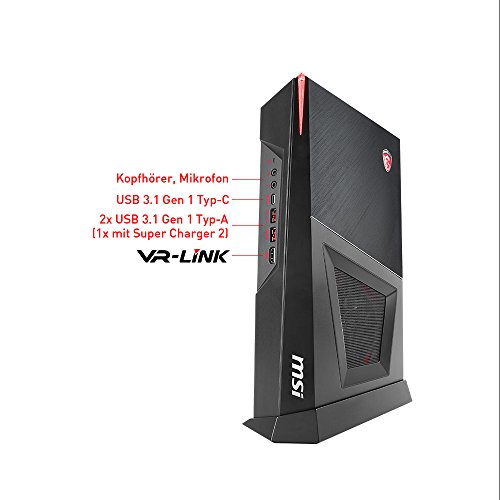 MSI 9S6-B90611-032-H01-0001736 Trident 3 VR7RC-032DE Desktop PC (Intel Core i5-7400, 1000GB Festplatte, 8GB RAM, Geforce GTX 1060, Win 10 Home) schwarz - 3