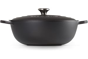 Le Creuset Marmita de hierro fundido, diámetro 32 cm, 7 L, Negro Mate, 21114320000430