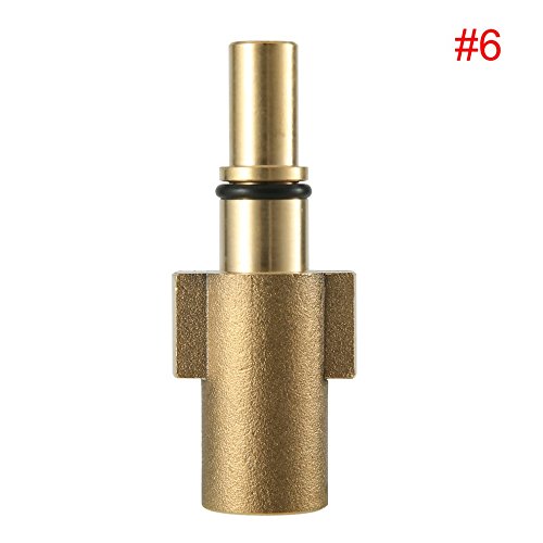 Preisvergleich Produktbild Mouchao Adapter für Autowaschanlage Spritzpistole Schneeschaum Lanze Seife Flaschenpistole Adapter Golden für Black & Decker