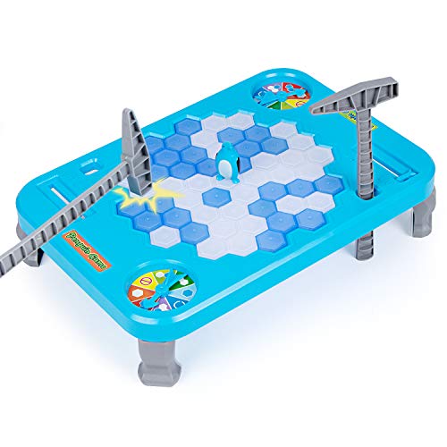 NEEGO Juego de Pingüinos Trampa de Pingüinos - Peligro de Pingüinos Desafío de Selección de Hielo Juego de Diversión Familiar para Niños Guardar la Trampa de Pingüinos Rompehielos Juego (Grande)