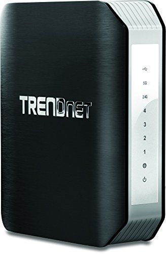 Trendnet TEW-818DRU AC1900 Wireless Dual Band Gigabit Cable Router ( 2.4GHz 600Mbps+5Ghz 1300Mbps) One-Touch Network connection with WPS button, 1 USB 2.0 Port &amp; 1 USB 3.0 Port, DD-WRT Compatible, IPv6, Guest Network, Parental controls