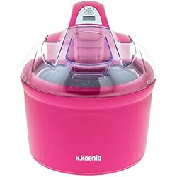 H. Koenig SRB60 Sorbetière Rose 1,5 L 12 W