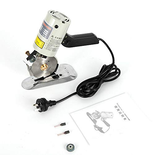 Preisvergleich Produktbild 90mm 220V Elektro Blatt Stoff Schneidemaschine Tuch Schneider Rundmesser für DIY