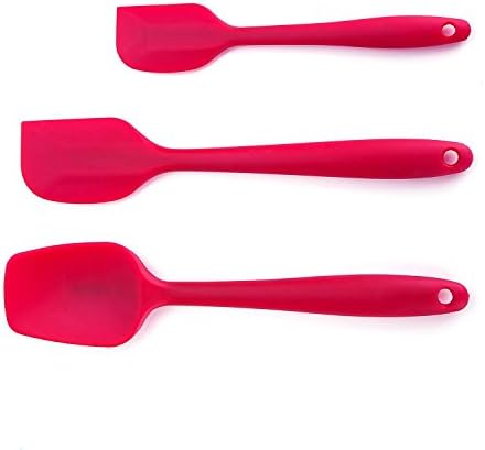 Garcoo 3-Piece Silicone Spatula Utensil Set, 600ºF Pro Grade Heat Resistant Baking Spoon &amp; Spatulas