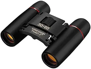 LYNREX 30x60 Binoculars for Adults Compact, Mini Binoculars for Adults Kids Bird Watching Hiking Wildlife Portable Pocket Size Fogproof Waterproof Binoculars Telescope for Travelling  Range 1000m