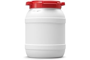 Lubrisolve Tambour à col large en plastique étanche 6 litres - Approuvé par les Nations Unies