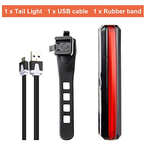 SUNSPEED Rücklicht Fahrrad LED über USB aufladen , 6-Modi, Easy Install & Quick Release - 2