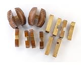 Joyeee® Denksportaufgaben aus Holz Gehirnjogging Puzzle Entwirrung Puzzles – #2 - 3