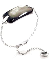 Misaki QCUEAMIDALA - Pendientes de mujer de plata de ley