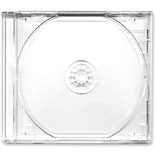 Four Square Media DVD Hüllen 10 x CD 10,4 mm Hüllen für 1 CD transparent - 10 Stück