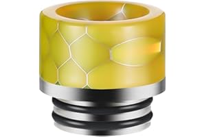 RUIYITECH 810 Drip Tip Stainless Steel 810 Drip Tips for Geekvape Zeus X Z Max Drag 4 Argus GT 2 Uforce L Maat Tank New (Yellow)