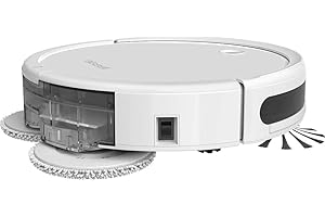 BISSELL SpinWave Robot | 2 en 1 | Aspirateur et Lave | Multi-surfaces pour Tapis & Sols Durs | Contrôle par Application |130 Minutes d'Autonomie |Compatible avec Alexa | Robot Aspirateur |2931N