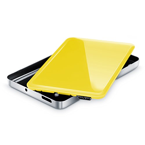 CSL – USB 3.0 2,5″ SSD / SATA Festplattengehäuse extern | UASP und SATA3 fähig | für 9.5mm 7mm SATA I/II/III, SSD, HDD | USB 3.0 (5 GBit/s) inkl. UASP Mode (USB 3.0 Booster) | WerkzeugloseInstallation | für PC / Mac / Notebook | gelb - 3