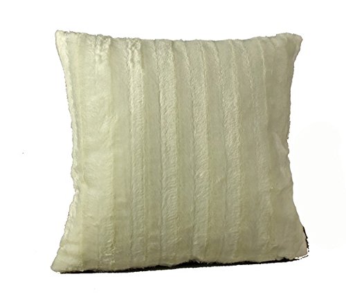 Kunstfellkissen in Nerzoptik inkl. Füllung (45 x 45 cm) - creme