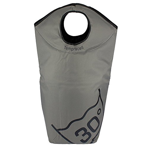Tempracell Wäschekorb, Polyester, ca. 100 L Volumen, grau, 55 x 80 x27 cm - 7