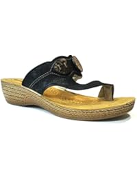 INBLU - Zapatillas de estar por casa de piel sintética para mujer negro negro 39