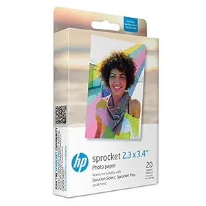 HP Photo Paper for Sprocket Plus Instant Photo Printer (2.3