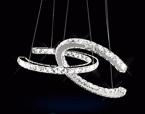 Preisvergleich Produktbild GZLOFT Pendelleuchte Deckenleuchte Hänge lampe Kronleuchtern Crystal Edelstahl weißes Licht 55 * 40 * 70 cm Led