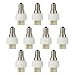 Produktbild GreenSun Lampensockel Adapter Lampenfassung Konverter E14 Fassung auf G9 Lampensockel für LED Halogen Energiespar Lampen 10 Stück